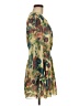 Haute Hippie 100% Polyester Floral Tan Cocktail Dress Size M - photo 4