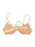 tini bikini Paisley Yellow Swimsuit Top Size M - photo 2