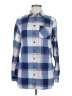 rue21 100% Polyester Plaid Blue Long Sleeve Blouse Size M - photo 1