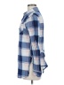 rue21 100% Polyester Plaid Blue Long Sleeve Blouse Size M - photo 5
