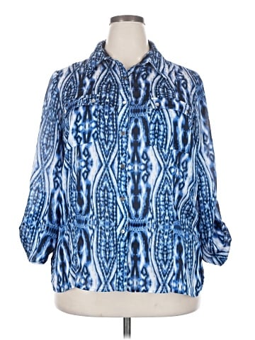 AK Anne Klein 3/4 Sleeve Blouse (view 1)