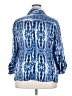 AK Anne Klein 100% Polyester Blue 3/4 Sleeve Blouse Size 18W - photo 2