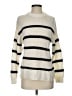 Assorted Brands Stripes Ivory Pullover Sweater Size S - photo 1