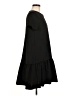 Zara 100% Polyester Solid Black Casual Dress Size M - photo 4