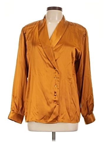 Mark Shale Long Sleeve Silk Top (view 1)