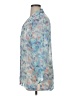 Unbranded Floral Blue 3/4 Sleeve Blouse Size XL (estimated) - photo 5