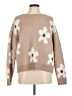 Shein Floral Tan Pullover Sweater Size 6 - photo 1