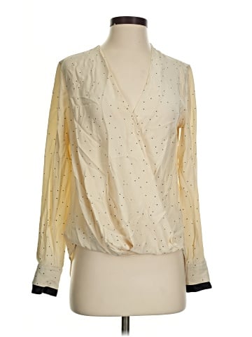Rag & Bone Long Sleeve Silk Top (view 1)