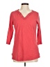 L.L.Bean 100% Cotton Red 3/4 Sleeve Top Size M - photo 1