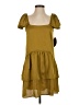 Scoop 100% Polyester Gold Short Sleeve Top Size XS - photo 1