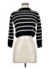 H&M 100% Acrylic Stripes Black Turtleneck Sweater Size 8 - 10 - photo 1