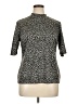Assorted Brands Animal Print Silver Gray Turtleneck Sweater Size XL - photo 1