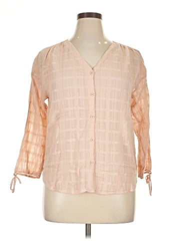 Garnet Hill 3/4 Sleeve Blouse (view 1)