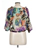 Sunny Leigh 100% Polyester Green 3/4 Sleeve Blouse Size L - photo 2