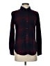 Rails 100% Rayon Plaid Burgundy Long Sleeve Button-Down Shirt Size XS - photo 1
