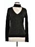 MICHAEL Michael Kors Metallic Black Turtleneck Sweater Size L - photo 1