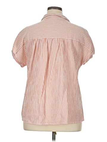 Cotton Bleu Short Sleeve Blouse (view 2)