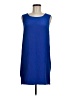 Aaron Ashe 100% Polyester Solid Blue Casual Dress Size M - photo 1