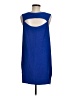 Aaron Ashe 100% Polyester Solid Blue Casual Dress Size M - photo 2