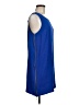 Aaron Ashe 100% Polyester Solid Blue Casual Dress Size M - photo 4