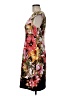 db established 1962 Floral Brown Cocktail Dress Size 6 - photo 5