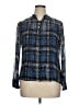 J.Crew Collection Tweed Blue Long Sleeve Silk Top Size 16 - photo 1