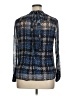 J.Crew Collection Tweed Blue Long Sleeve Silk Top Size 16 - photo 2