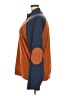 Unbranded 100% Polyester Color Block Orange Long Sleeve Polo Size XXXL - photo 5