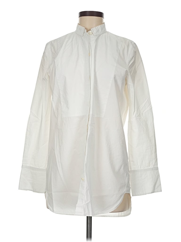 Pre-owned Theory Long Sleeve T-shirt In White