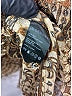 Zimmermann 100% Silk Animal Print Brown Long Sleeve Silk Top Size 10 (3) - photo 9