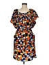 AB Studio 100% Polyester Print Orange Cocktail Dress Size 6 - photo 1