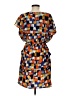 AB Studio 100% Polyester Print Orange Cocktail Dress Size 6 - photo 2