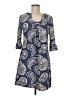 Aryeh Paisley Blue Casual Dress Size M - photo 1