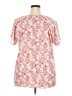 Dokotoo 100% Polyester Pink Short Sleeve Blouse Size 2X - photo 2