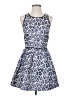 Topshop Animal Print Blue Cocktail Dress Size 4 - photo 1