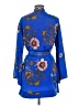 Wet Seal 100% Polyester Blue Kimono One size - photo 2