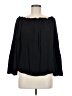 Unbranded 100% Rayon Black 3/4 Sleeve Blouse Size M - photo 1