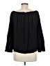 Unbranded 100% Rayon Black 3/4 Sleeve Blouse Size M - photo 2