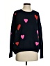 CeCe Hearts Blue Pullover Sweater Size S - photo 1