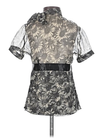 RED Valentino Short Sleeve Silk Top (view 2)