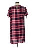 Bebop 100% Rayon Plaid Red Casual Dress Size L - photo 2