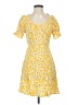 Assorted Brands 100% Polyester Yellow Casual Dress Size S - photo 1