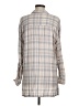 CALVIN KLEIN JEANS Plaid Gray Tan Long Sleeve Button-Down Shirt Size M - photo 2