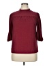 W5 Burgundy 3/4 Sleeve Blouse Size XL - photo 1