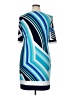 Karin Stevens Graphic Blue Casual Dress Size 16 - photo 2