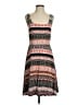 Ann Taylor LOFT 100% Polyester Print Orange Casual Dress Size 4 - photo 1