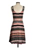 Ann Taylor LOFT 100% Polyester Print Orange Casual Dress Size 4 - photo 2