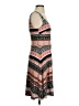 Ann Taylor LOFT 100% Polyester Print Orange Casual Dress Size 4 - photo 4