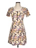 Assorted Brands Print Yellow Casual Dress Size L (estimated) - photo 1