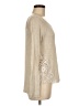 Pronto Tan Ivory Long Sleeve Top Size M - photo 4